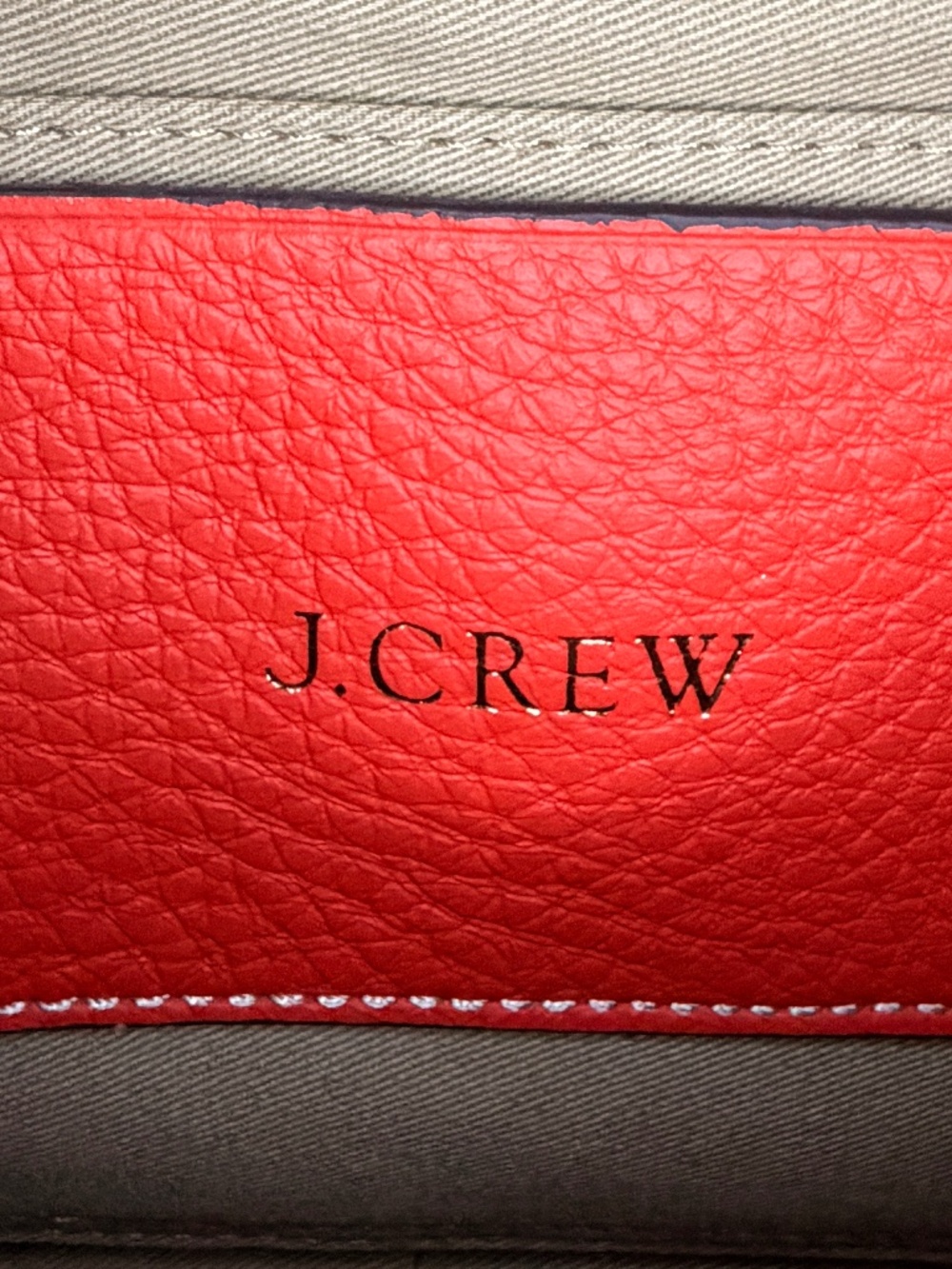 J Crew Red Leather Bag - Picture 4 of 7